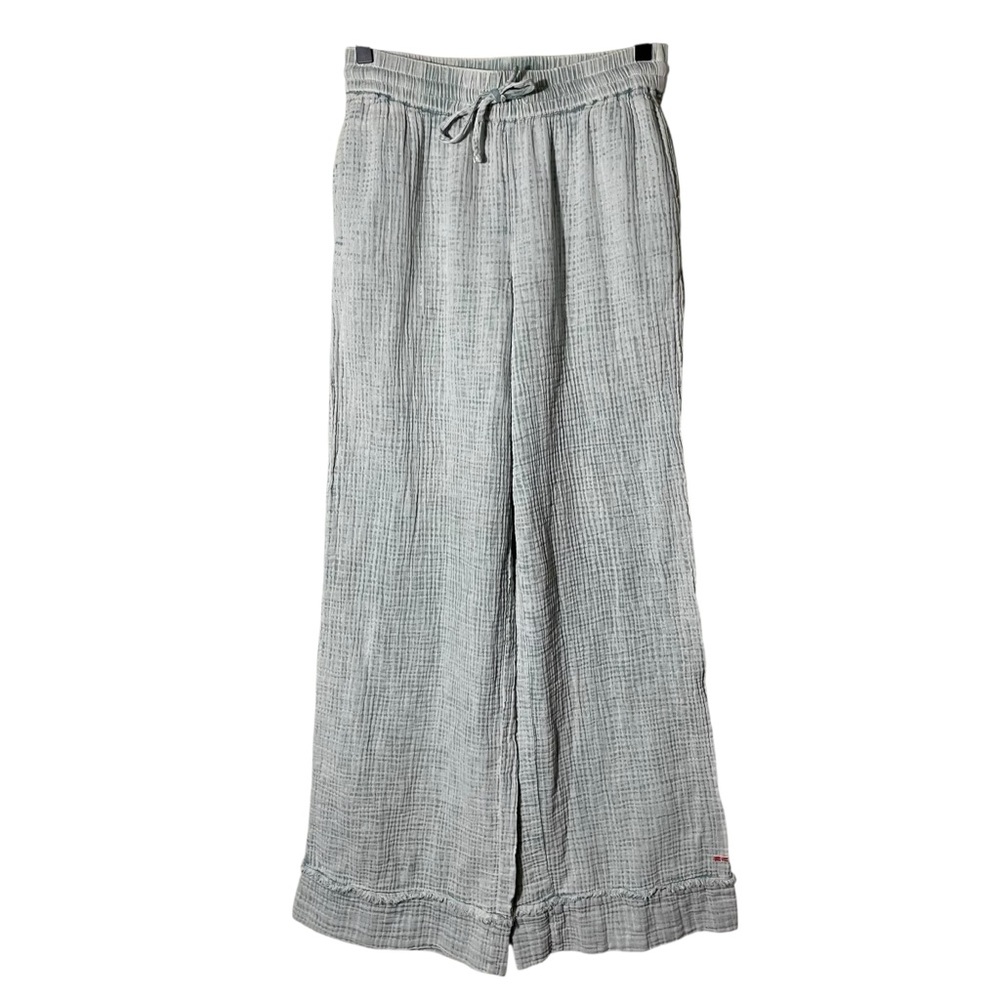 Peace Love World Textured Wide Leg Pants